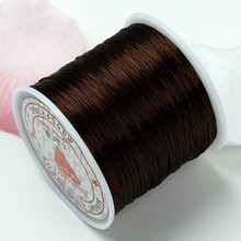 13m .8mm Strong Stretchy beading string BROWN elastic