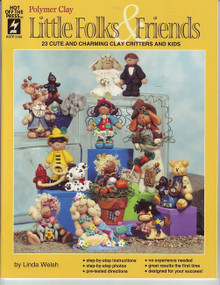 Little Folks & Friends NEW Polymer Clay NEW OOP Book