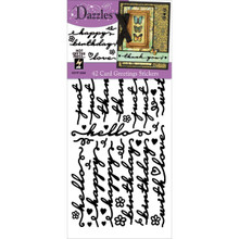 HOTP Dazzles Card Greetings Black Stickers 