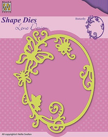Nellie's Choice Shape Butterfly Cutting Die Designed by Lene