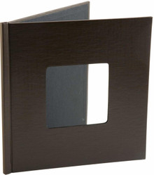 Provo Craft YourStory 12-Inch-by-12-Inch Album Cover, Chocolate, Leather Texture