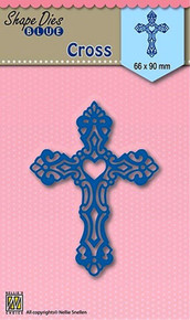 Nellie Snellen SDB005 Shape The Blue Cross 66x90 mm