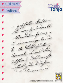 Nellie's Choice Texture Clear Stamp- Writing