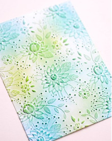 Memory Box- Open Studio- 3D Embossing Folder- Chrysanthemum Field