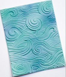 Memory Box- Open Studio- 3D Embossing Folder- Waves EF1013